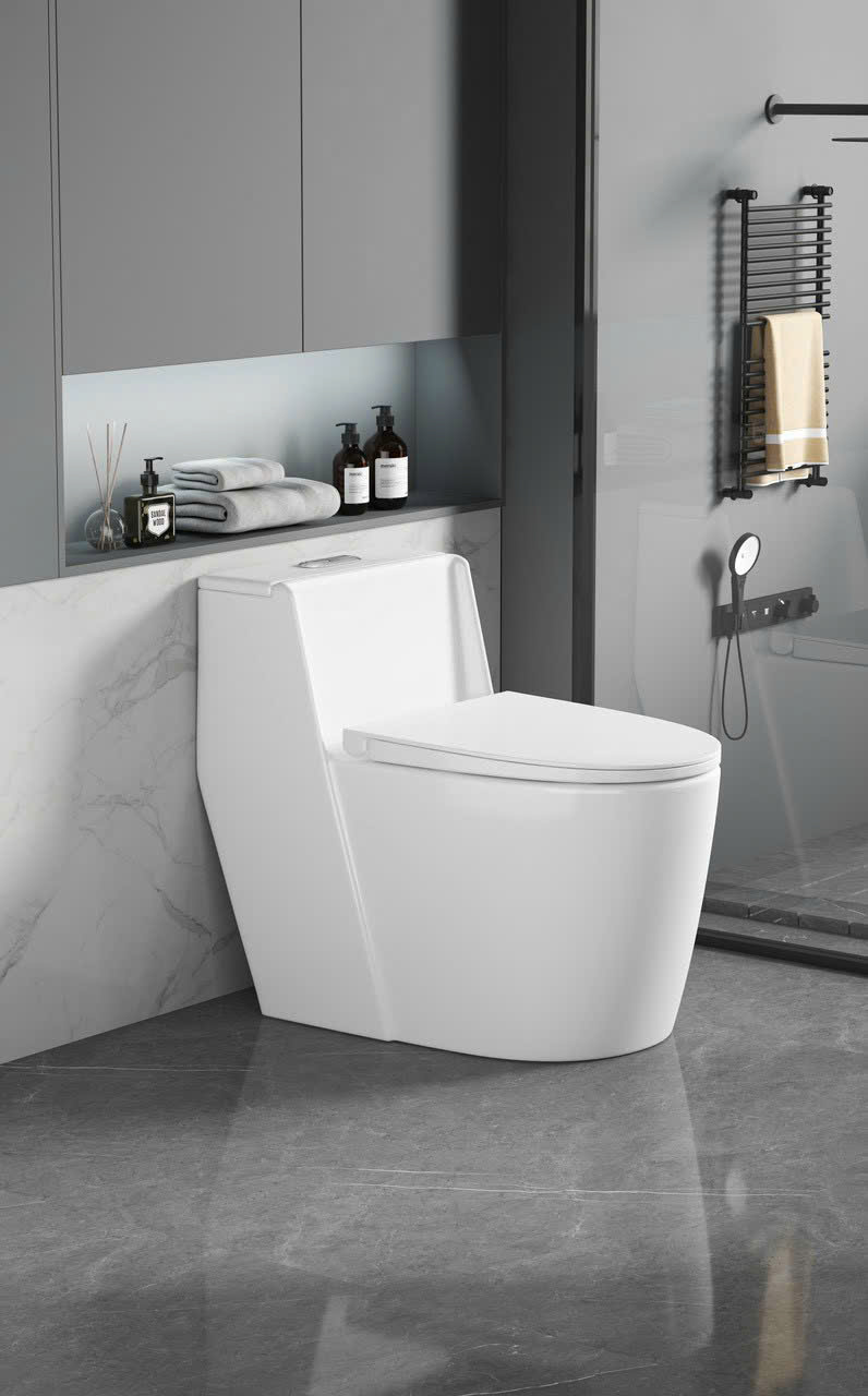 Bồn Cầu Liền Khối NEW